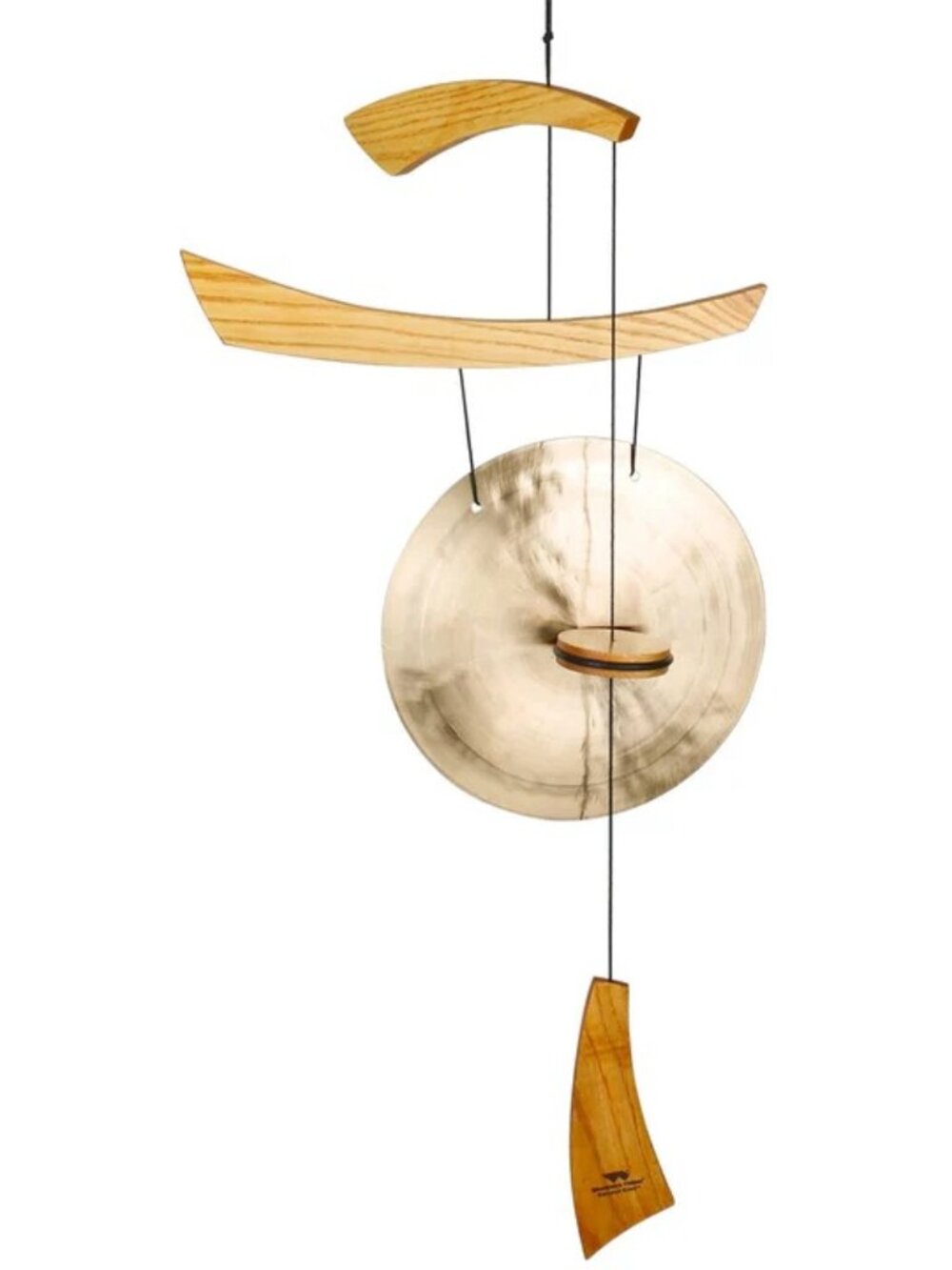 NWT $124 WOODSTOCK PERCUSSIONS – Emperor Gong Windchime – Med – Natural